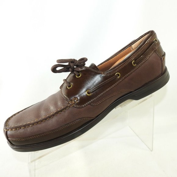 Hunter’s Bay Sz 11 M Brown Leather Boat Mens R5B14 main image 5